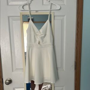 Windsor White Spaghetti Strap Sundress for Weddings
